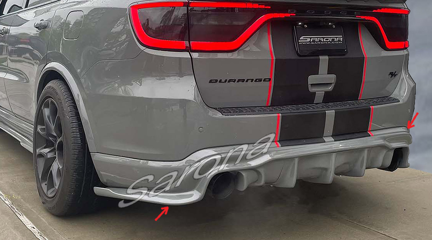 Custom Dodge Durango  SUV/SAV/Crossover Rear Lip/Diffuser (2021 - 2024) - $980.00 (Part #DG-040-RA)